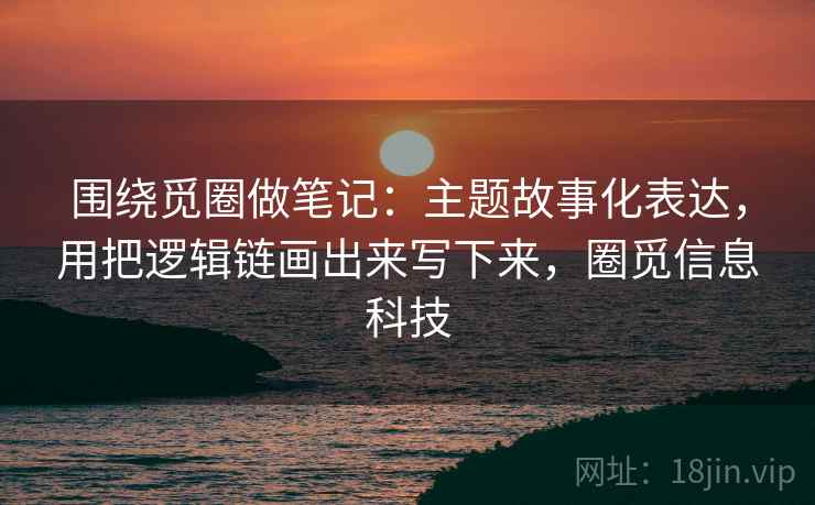 围绕觅圈做笔记：主题故事化表达，用把逻辑链画出来写下来，圈觅信息科技